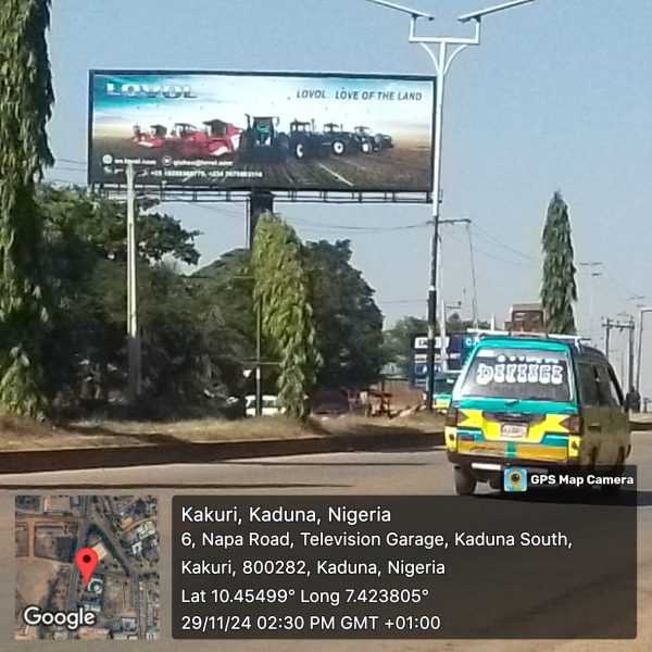 Unipole billboard