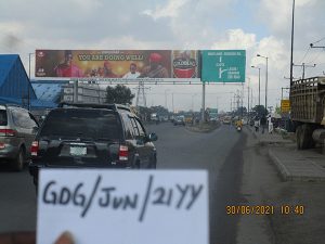 Gantry Along Ikorodu Road Owode Onirin Town FTT Ketu Ojota and Maryland