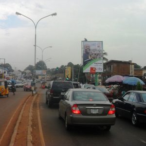 Portrait Billboard New Haven Roundabout Ogui Road, Enugu
