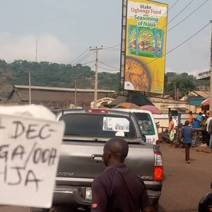 Portrait Advertising Billboard Along Okpara Avenue, Enugu