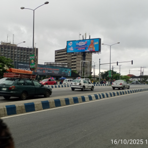 Unipole billboard in Port Harcourt river state Along Presidential Hotel