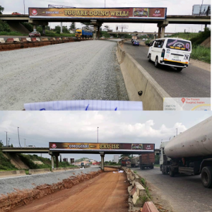 Bridge Panel Billboard Challenge Bridge Iwo Roundabout Ibadan, Oyo State