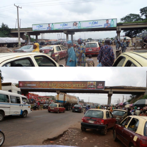 Bridge Panel Billboard By Olorunshogo Bridge Iwo Road Ibadan, Oyo state