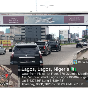 Bridge Panel Billboard Exxon Mobil Office Victoria Island, Lagos