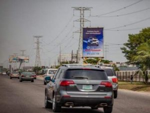 Portrait Billboard By Transformer opposite Ecobank V.I Lagos
