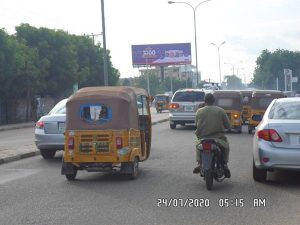 Landscape Unipole Billboard Along Airport Road By Queens Cinema FTF Airport, Kano