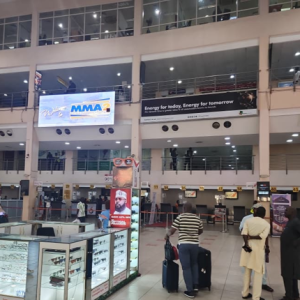 Wall Panel Billboard By Ticketing Hall Check-in Counter MMA2, Ikeja