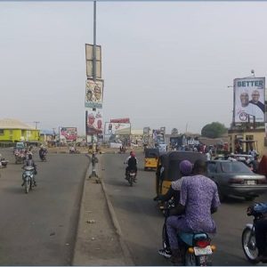 Portrait Billboard At Gombe State Along Gombe Central Market Roundabout