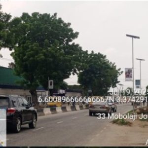 Lamppoles Along Mobolaji Johnson Ikeja, Lagos