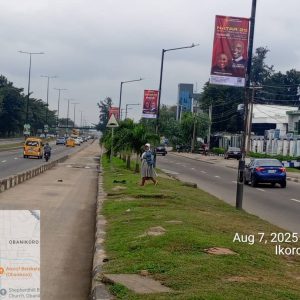 Static Lamppoles Ikorodu Service Lane from JKK House inwards Obanikoro, Lagos