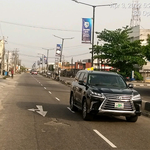 Lamppoles Along Opebi Link Bridge Ikeja, Lagos