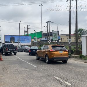 Landscape Along Landbridge Avenue Oniru Lekki, Lagos