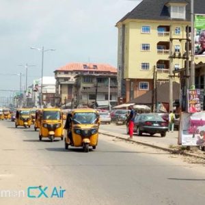Lamppoles Along Azikiwe Road, Abia State