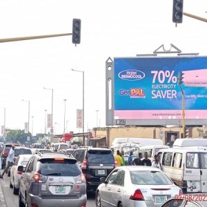LED Billboard Marina Central Business District By Cathedral Church, Lagos