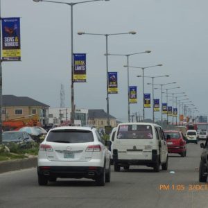 Lamppoles Along Lagos Business School Lekki Epe Expressway, Lagos