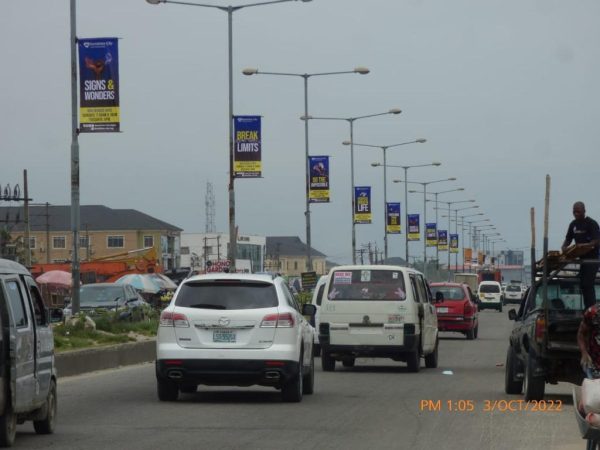 Lamppoles Along Lagos Business School Lekki Epe Expressway, Lagos
