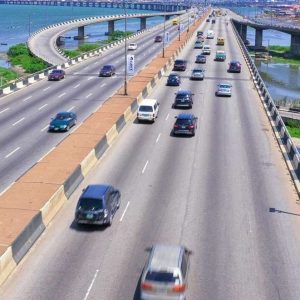 Lamp poles Along Third Mainland Bridge, Lagos