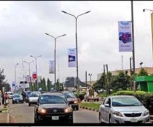 Lamp poles Along Local Airport Road Ikeja, Lagos