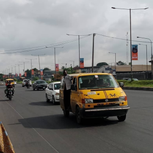 Lamp poles Western Avenue Surulere Lagos
