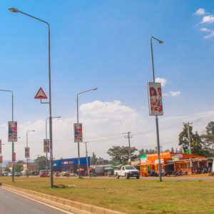 Lamp poles By Shipeolu Street Palmgroove, Lagos