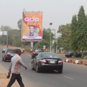Portrait Billboard Independence Avenue By National Hospital FTT City gate, Abuja