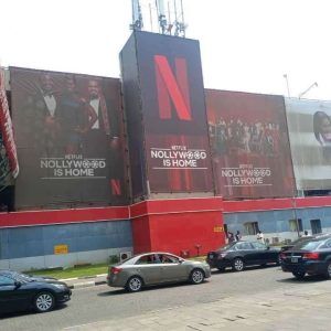 Wall Drape At Airport Car park MMA2 Ikeja, Lagos