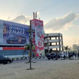 Wall Drape At Airport Carpark MMA2 Ikeja, Lagos
