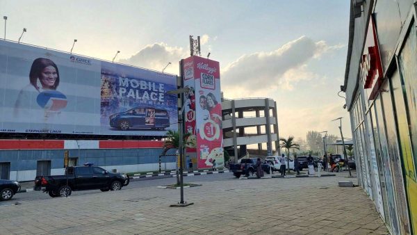 Wall Drape At Airport Carpark MMA2 Ikeja, Lagos