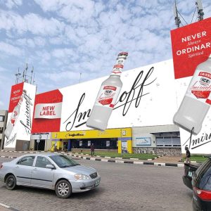 Wall Drape Airport Mega "N" Branding MMA2 Ikeja, Lagos