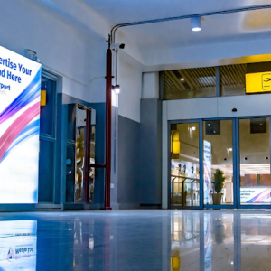 Backlit Billboard By Main Entrance To Departure Hall NAIA, Abuja
