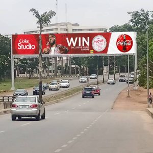 Gantry Billboard Olusegun Obasanjo Way By Eternal Filling Station FTT NNPC, Abuja