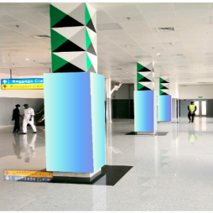 Lightbox At Arrival First Point Of Entry From Aircraft Airside NAIA, Abuja