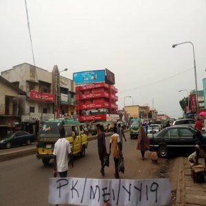 Rooftop Billboard Along Ahmadu Bello Way by AJ Building, FTF Central Market