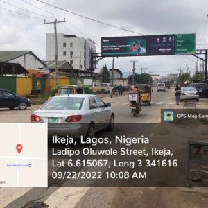 Gantry Billboard At Ladipo Oluwole Street, Off Adeniyi Jones, Ikeja, Lagos State.
