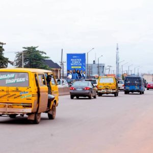 Portrait Billboard at Abule Egba by Abule Egba Jubilee bridge, Lagos State.