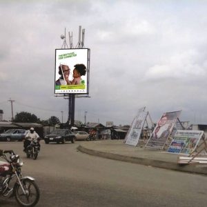 Portrait Billboard in Port Harcourt At Onne roundabout By SPA Shopping Mall, Rivers State.