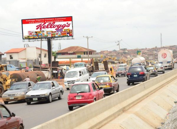Unipole Billboard Along Ibadan Exp. Way by Ayekale b/stop Ibadan, Oyo State.