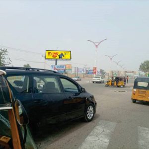 Unipole Billboard at Ashton Road by Airport Gate FTT Airport, Kano State.