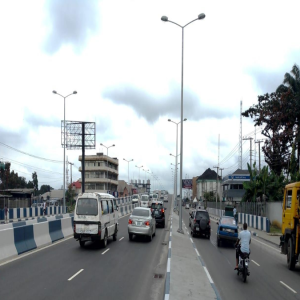 Unipole Billboard at Port Harcourt Aba Road, Port Harcourt.