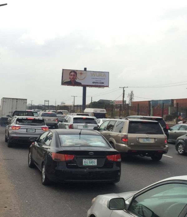 Unipole Billboard by Berger Bustop 3rd Mainland Bridge, Lagos State.