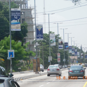 Lamppoles at Alexander Road, Ikoyi, Lagos State