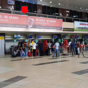 Lintel Billboard Beneath Worlwide Airline Office, Murtala Muhammed Airport, Lagos State