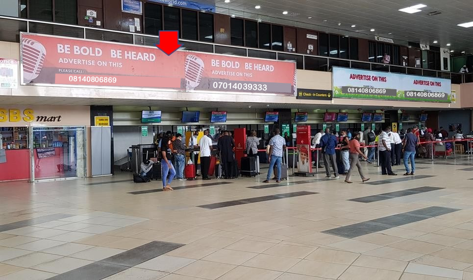 Lintel Billboard Beneath Worldwide Airline Murtala Muhammed International Airport, Lagos State 1 Lintel Billboard Beneath worldwide Airline-office