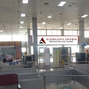Lintel Billboard Immigration Control Queue, Murtala Muhammed Airport, Lagos State