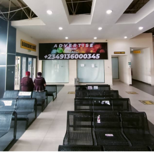 Wall Mount Billboard in Ibadan Airport Right Wall By Vip Lounge Entrance, Oyo State.