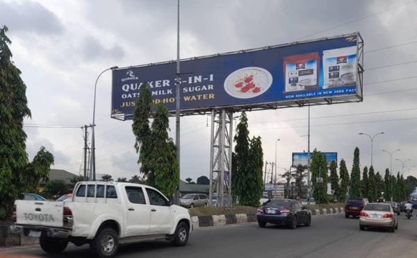 Gantry Billboard Stadium Road by Elekieha