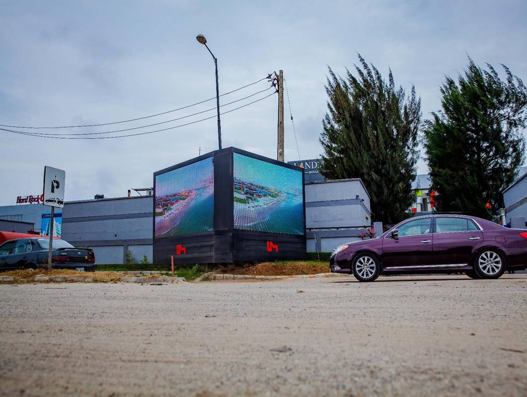 LED Billboard along Landmark Event Center Water Corporation, oniru, Lagos 1 LED Billboard along Landmark Event Center Water Corporation
