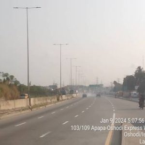 Lamppoles in Lagos Gbagada Expressway Mile 2