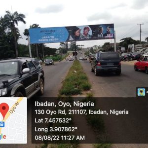 Gantry Billboard Along University Of Ibadan Ojo Road, Ibadan, Oyo State
