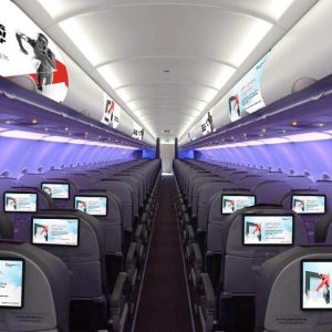 Inflight Branding Overhead Lockers and Headrest